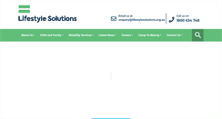 Desktop Screenshot of lifestylesolutions.org.au
