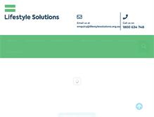 Tablet Screenshot of lifestylesolutions.org.au